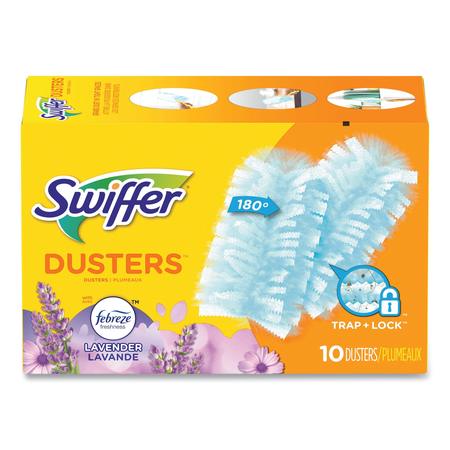 SWIFFER Refill Dusters, Dust Lock Fiber, Light Blue, Lavender Vanilla, PK10 21461BX